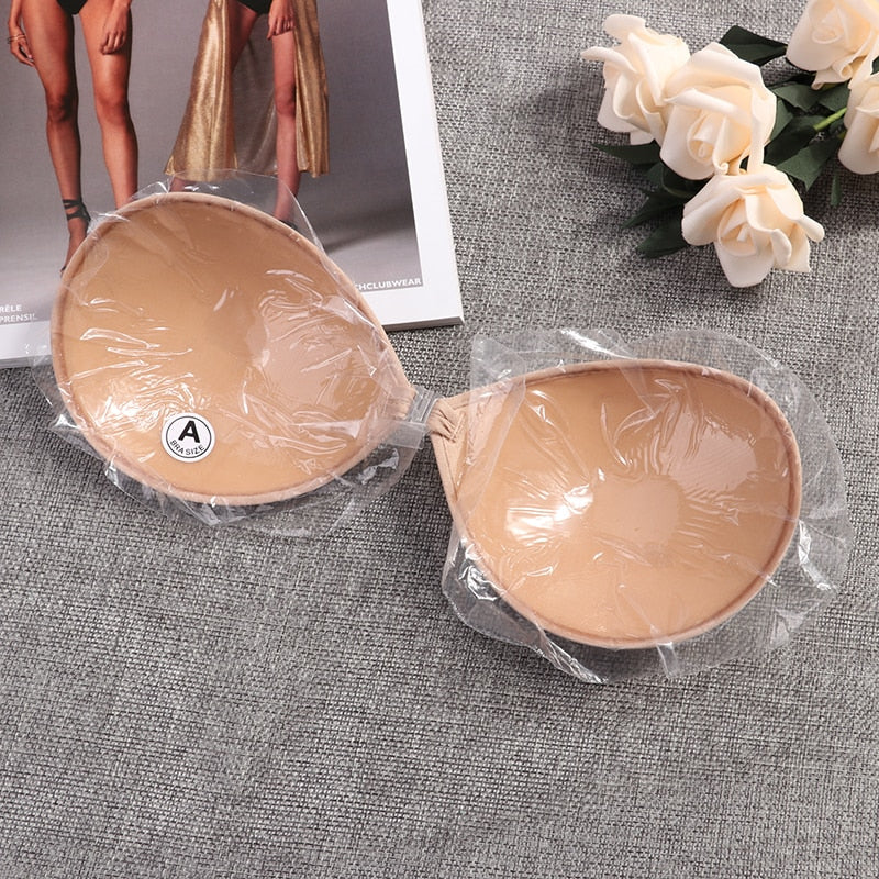 Invisible Push Up Bra Self-Adhesive Silicone Seamless Front Closure Sticky Backless Strapless Bra The Clothing Company Sydney