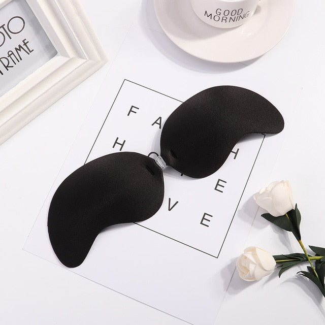 Invisible Push Up Bra Self-Adhesive Silicone Seamless Front Closure Sticky Backless Strapless Bra The Clothing Company Sydney