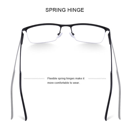 Designer Men Titanium Glasses Frame Ultralight Square Eye Myopia Prescription Eyeglasses Male Optical Frame The Clothing Company Sydney