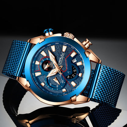 Luxury Brand Army Military Watch High-Quality 316L Stainless Steel Chronograph Men's Watch The Clothing Company Sydney