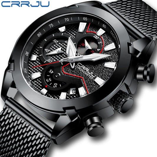 Luxury Brand Army Military Watch High-Quality 316L Stainless Steel Chronograph Men's Watch The Clothing Company Sydney