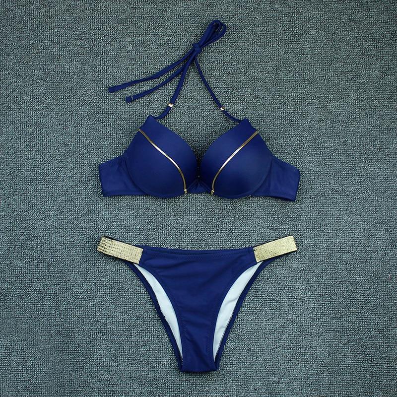 2 Piece Swimwear Swimsuit Two Piece Suit Blue Black Beachwear Brazilian Bikini Set The Clothing Company Sydney