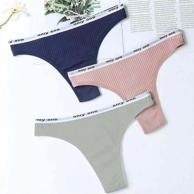 3 Pack Women's Cotton G-String Thong String Underwear Briefs Sexy Lingerie Panties Intimate The Clothing Company Sydney