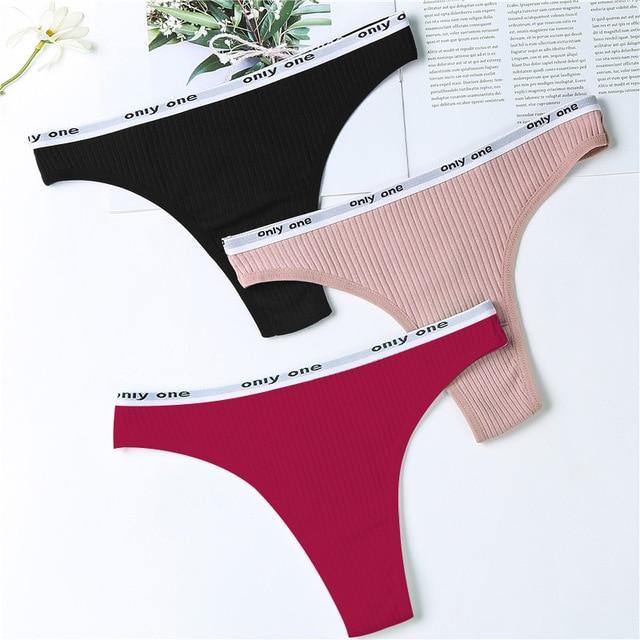 3 Pack Women's Cotton G-String Thong String Underwear Briefs Sexy Lingerie Panties Intimate The Clothing Company Sydney