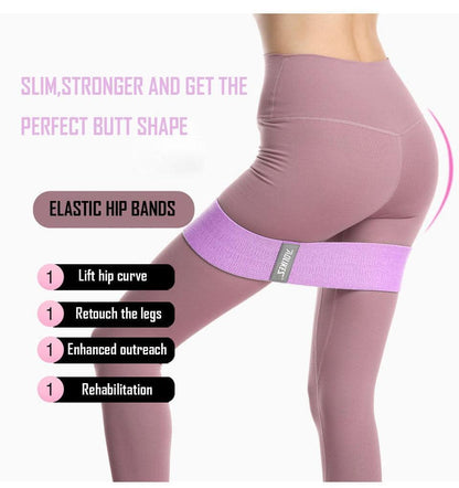 1PC Hip Yoga Resistance Band Wide Fitness Exercise LegsLoop For Circle Squats Training Anti Slip Band The Clothing Company Sydney