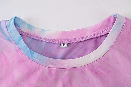 2 Piece tie dye sexy crop tops leggings bodycon summer fashion streetwear tracksuit sportswear Set The Clothing Company Sydney