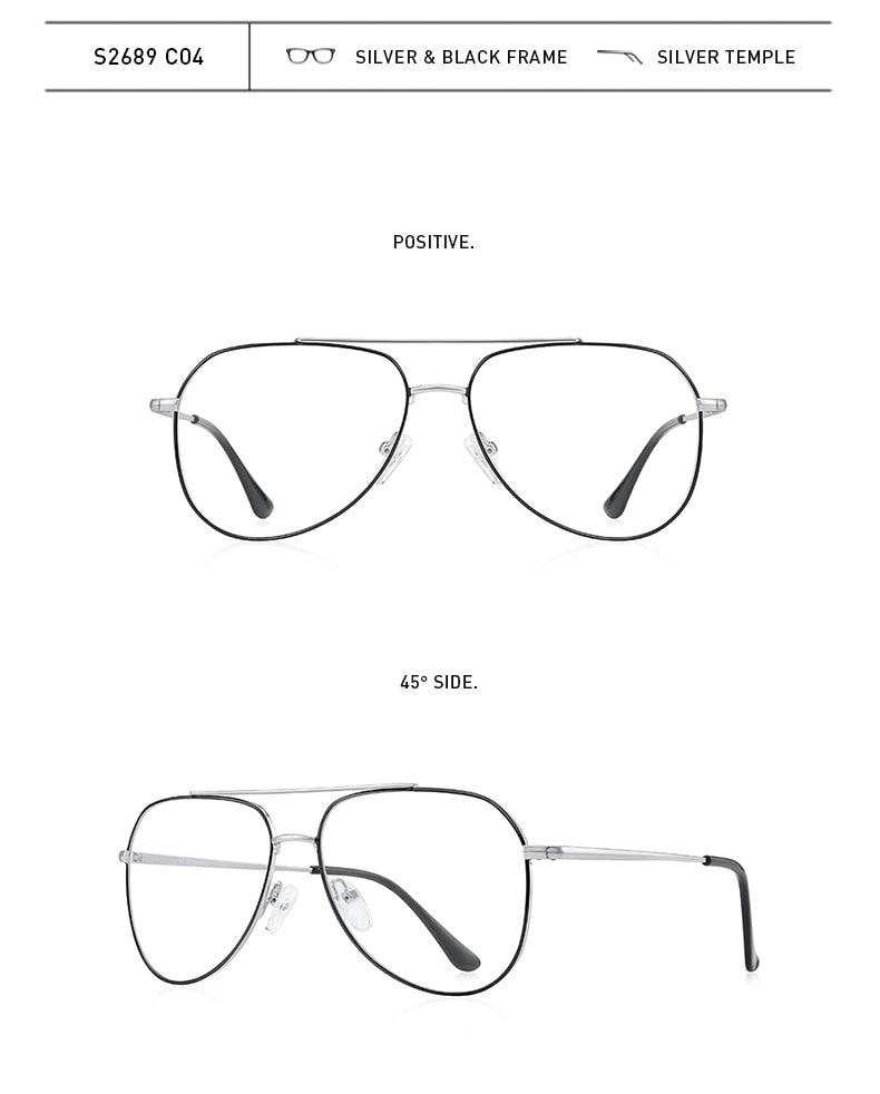 Designer Classic Pilot Glasses Frame For Men Women Fashion Prescription Glasses Frames Optical Eyewear The Clothing Company Sydney