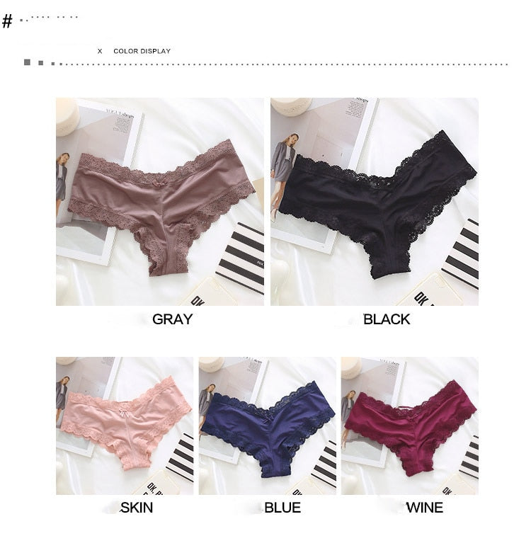 Back Bandage Design Satin Sexy Lace Panties Women Solid Seamless Underwear Soft High Level Crotch Cotton Briefs The Clothing Company Sydney