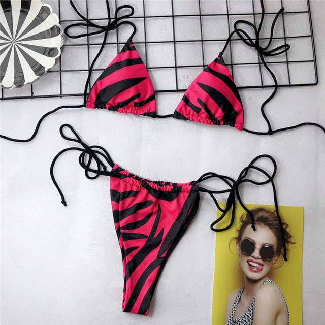 One-piece Bodysuit swimsuit String bikinis Triangle swimwear High cut bathing suit Micro bikini Trikini The Clothing Company Sydney