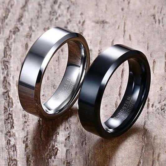 Black Tungsten Carbide Men's Ring Wedding Engagement Ring The Clothing Company Sydney