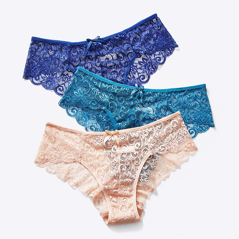 4 Pack Mid-rise Underwear High-end Lace Panties Briefs The Clothing Company Sydney