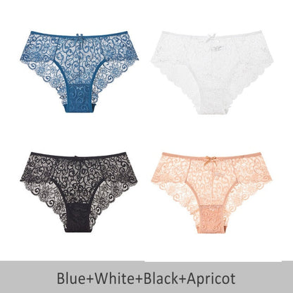 4 Pack Mid-rise Underwear High-end Lace Panties Briefs The Clothing Company Sydney