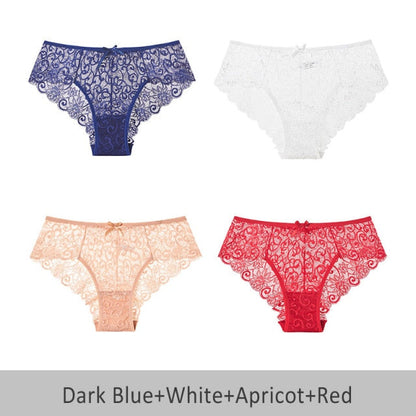 4 Pack Mid-rise Underwear High-end Lace Panties Briefs The Clothing Company Sydney