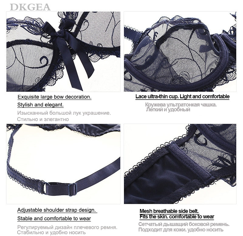 Bra Set Bandage Transparent Lace Ultrathin Lingerie Set Plus Size Brassiere  C D E Cup Black Women Underwear (Color : Black, Size : 80B) (Black 40D)  (Black 36D) : : Clothing, Shoes & Accessories