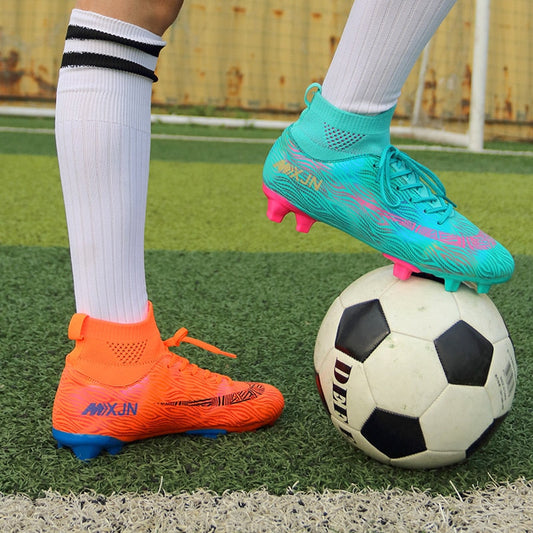 Indoor Soccer Shoes Men Women Kids High Top  Breathable Nonslip Soccer Cleats Shoes Turf Futsal Training Football Boots The Clothing Company Sydney