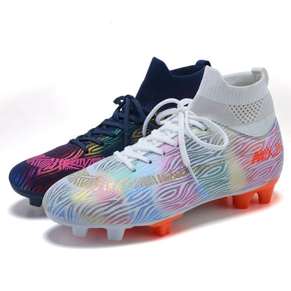 Indoor Soccer Shoes Men Women Kids High Top  Breathable Nonslip Soccer Cleats Shoes Turf Futsal Training Football Boots The Clothing Company Sydney