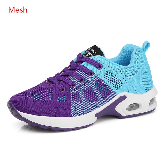 Breathable Mesh Comfort Jogging Air Cushion Lace Up Ladies Fashion Running Outdoor Sports Sneakers Shoes The Clothing Company Sydney