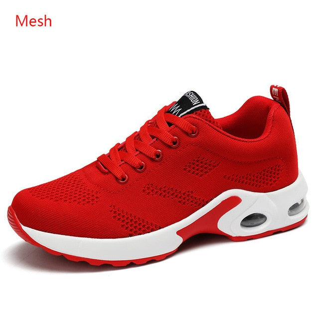 Breathable Mesh Comfort Jogging Air Cushion Lace Up Ladies Fashion Running Outdoor Sports Sneakers Shoes The Clothing Company Sydney