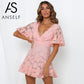 White Lace Hollow Out One Shoulder Elegant Dress Flare Sleeve Clubwear Short Club Party Dress The Clothing Company Sydney