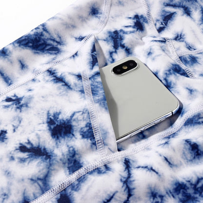 Tie Dye Tight Sports Women Fitness With Pocket Yoga Pants Stretch Workout Patchwork Slim Gym Leggings The Clothing Company Sydney