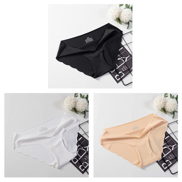 3 Pack Seamless Panties Underwear Sexy Briefs Solid Lingerie Underpants The Clothing Company Sydney