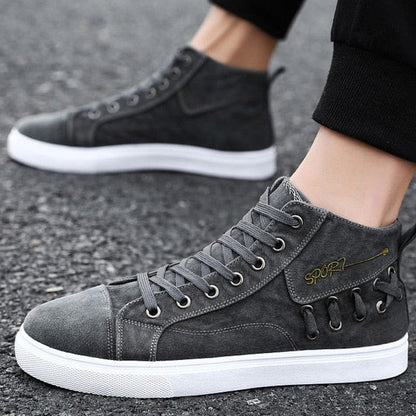 Autumn Sneakers Designer Cross Tied High Top Casual port Canvas Shoes Sneakers The Clothing Company Sydney