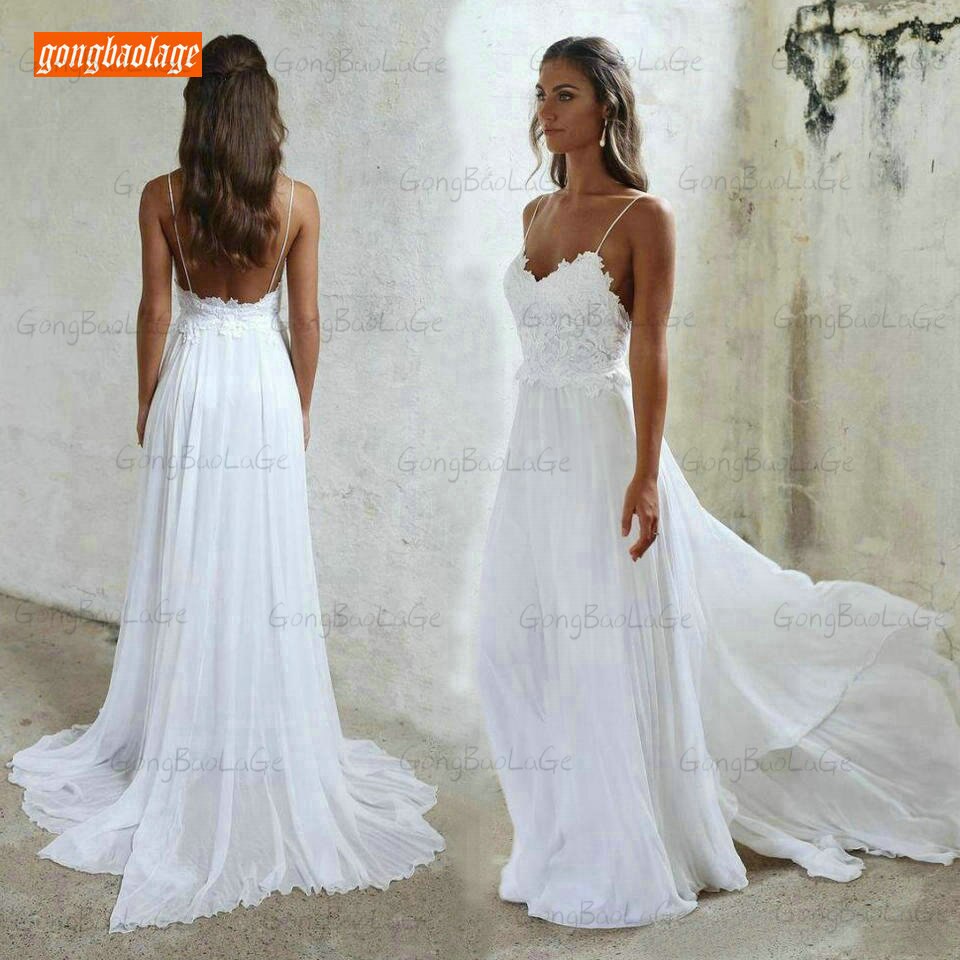 Bohemian White Wedding Gowns Ivory Wedding  Sweetheart Chiffon Rural Bridal Dresses The Clothing Company Sydney