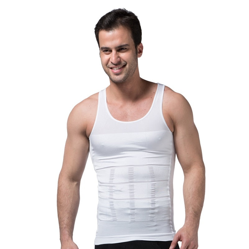 Men's Body Shapewear Corset Vest Shirt Compression Abdomen Tummy Belly Control Slim Waist Cincher Underwear The Clothing Company Sydney