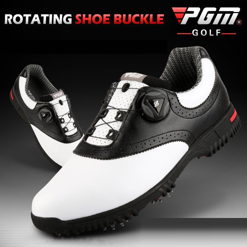 PGM Men Golf Shoes Waterproof Sports Shoes Rotating Buckles Anti-slip Sneakers Multifunctional Golf Trainers The Clothing Company Sydney