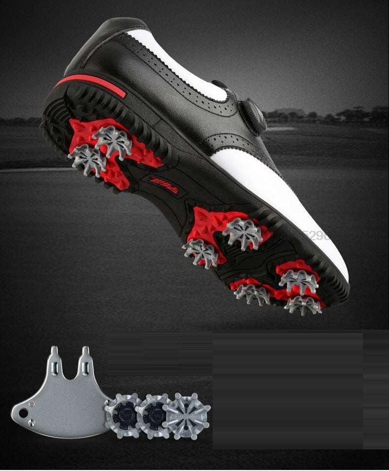 PGM Men Golf Shoes Waterproof Sports Shoes Rotating Buckles Anti-slip Sneakers Multifunctional Golf Trainers The Clothing Company Sydney