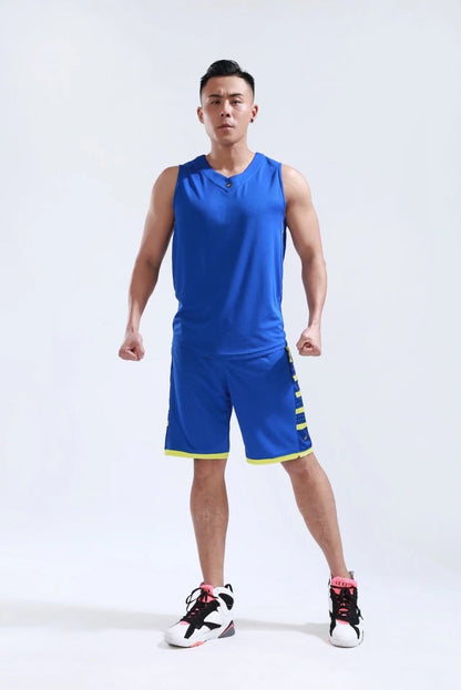 Men's Ladies Basketball Jerseys Uniforms Set blank breathable dry quick basketball shirts+shorts Set The Clothing Company Sydney