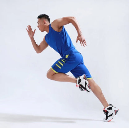 Men's Ladies Basketball Jerseys Uniforms Set blank breathable dry quick basketball shirts+shorts Set The Clothing Company Sydney