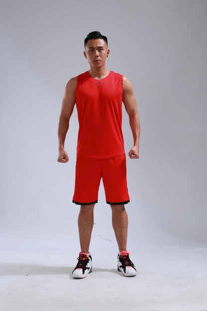 Men's Ladies Basketball Jerseys Uniforms Set blank breathable dry quick basketball shirts+shorts Set The Clothing Company Sydney