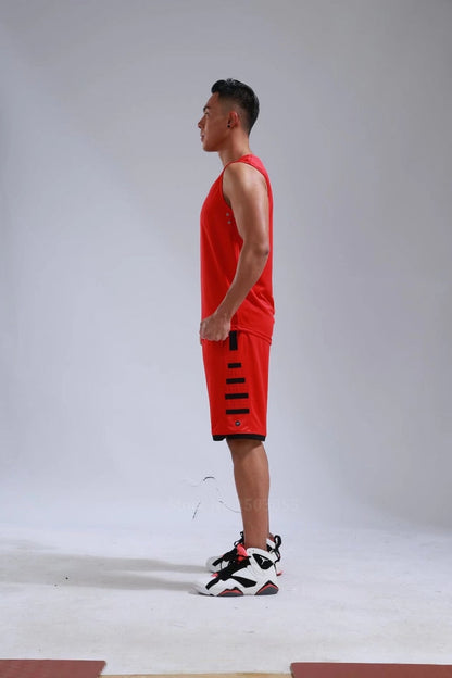 Men's Ladies Basketball Jerseys Uniforms Set blank breathable dry quick basketball shirts+shorts Set The Clothing Company Sydney