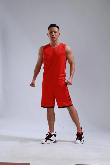 Men's Ladies Basketball Jerseys Uniforms Set blank breathable dry quick basketball shirts+shorts Set The Clothing Company Sydney