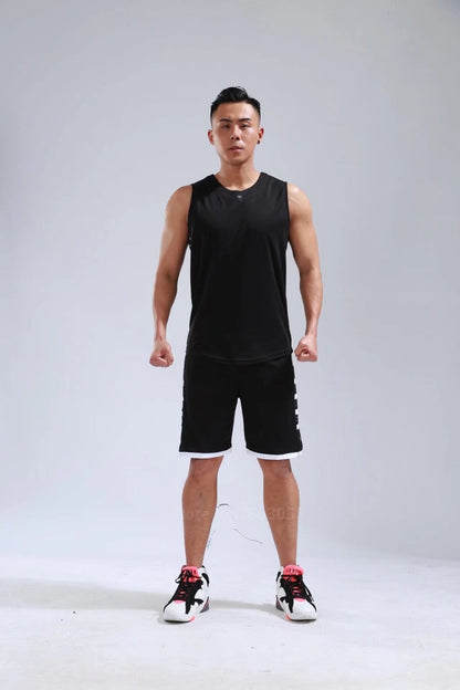 Men's Ladies Basketball Jerseys Uniforms Set blank breathable dry quick basketball shirts+shorts Set The Clothing Company Sydney