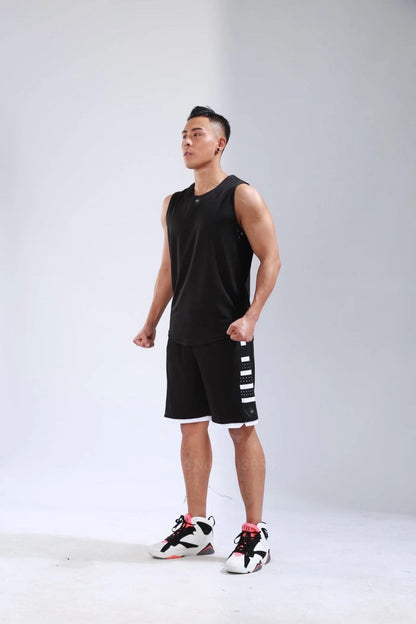 Men's Ladies Basketball Jerseys Uniforms Set blank breathable dry quick basketball shirts+shorts Set The Clothing Company Sydney