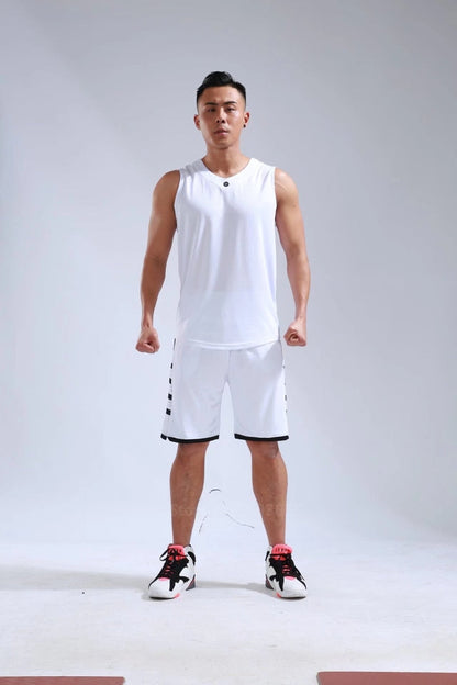 Men's Ladies Basketball Jerseys Uniforms Set blank breathable dry quick basketball shirts+shorts Set The Clothing Company Sydney