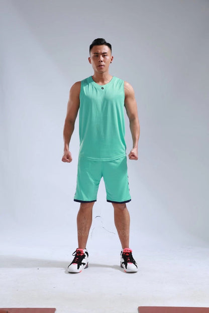 Men's Ladies Basketball Jerseys Uniforms Set blank breathable dry quick basketball shirts+shorts Set The Clothing Company Sydney