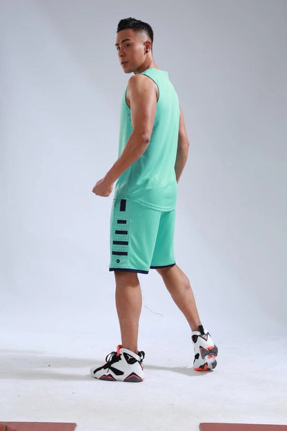 Men's Ladies Basketball Jerseys Uniforms Set blank breathable dry quick basketball shirts+shorts Set The Clothing Company Sydney