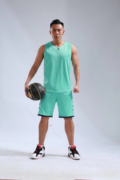 Men's Ladies Basketball Jerseys Uniforms Set blank breathable dry quick basketball shirts+shorts Set The Clothing Company Sydney