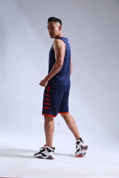 Men's Ladies Basketball Jerseys Uniforms Set blank breathable dry quick basketball shirts+shorts Set The Clothing Company Sydney