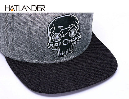 Baseball snapback embroidery SKULL cool hip hop cap hat The Clothing Company Sydney