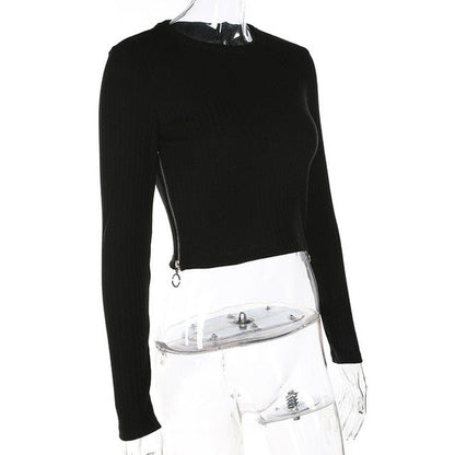 Tie Dye Print Tops Tee Bandage Long Sleeve Sexy Streetwear Summer Clothes Drawstring Slim T Shirt The Clothing Company Sydney