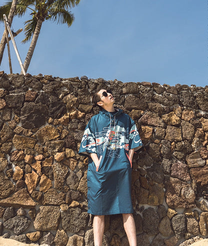 Beach Poncho Hooded Bath Microfiber Wetsuit Changing Surf Towel for Swimming Beach Outdooor Bathrobe The Clothing Company Sydney