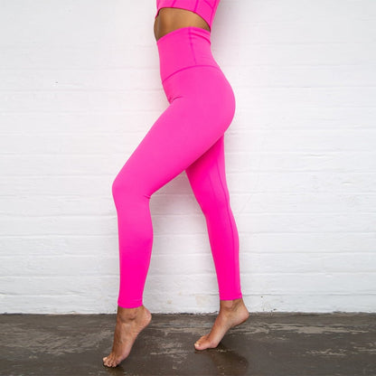 Sleeveless cami Yoga Gym elastic leggings two 2 piece neon crop top summer fashion stretchy casual set The Clothing Company Sydney