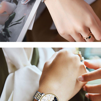 CADISEN New Women Gift Fashion Brand Quartz Wristwatch Ladies Luxury Rose Gold Watch Female Moon Phase Watch Relogio Feminino The Clothing Company Sydney