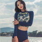 Two piece Swimsuit For Bathing Suit High Waist Bikini Set Push Up Swimwear Long sleeve Swimsuit Swimwear Women The Clothing Company Sydney