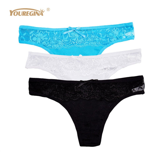 3 Pack Thongs and G Strings Sexy Lace Transparent Panties Cotton Seamless Underwear Briefs The Clothing Company Sydney