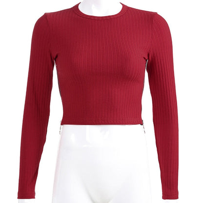 Tie Dye Print Tops Tee Bandage Long Sleeve Sexy Streetwear Summer Clothes Drawstring Slim T Shirt The Clothing Company Sydney